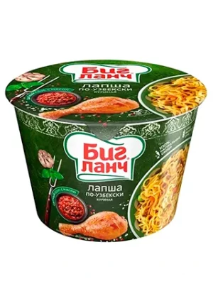 Лапша куриная по-узбекски Биг Ланч 90г