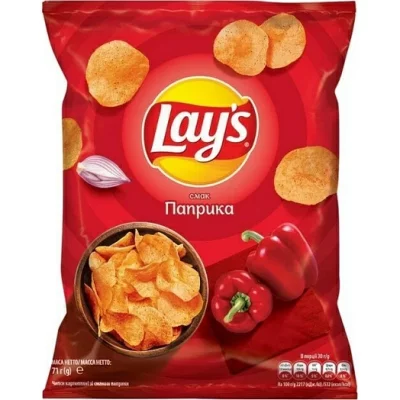 Чипсы Lays 70г со вкусом Паприка