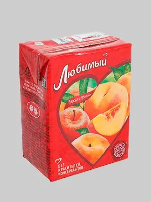 Сок Любимый 0.2 персик яблоко