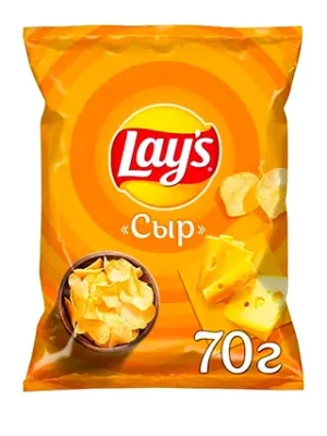 Чипсы Lays 70г со вкусом сыра