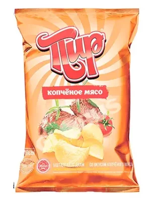Чипсы Пир (С мясной копченостью, 125 гр.)