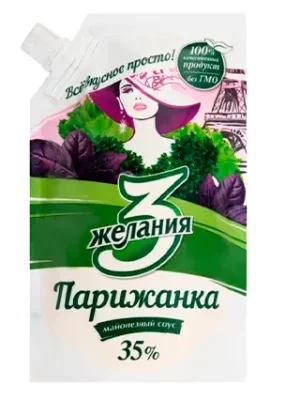 Майонез 3 Желания "Парижанка" 35%, 190 гр