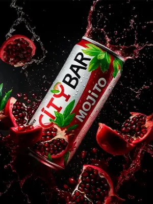 МОХИТО Гранат CITY BAR газированный 0,45л