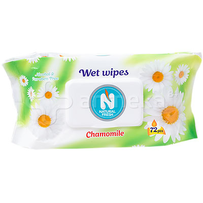 72 ШТ Влажные салфетки NATURAL FRESH Chamomile