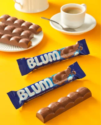 BLUM» пористый молочный и белый шоколад