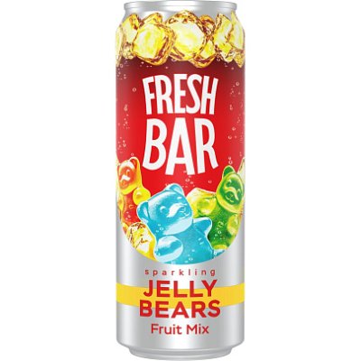 Напиток газированный Fresh Bar "Jelly Bears | Мармеладные мишки", безалкогольный, ж/б, 0,45 л